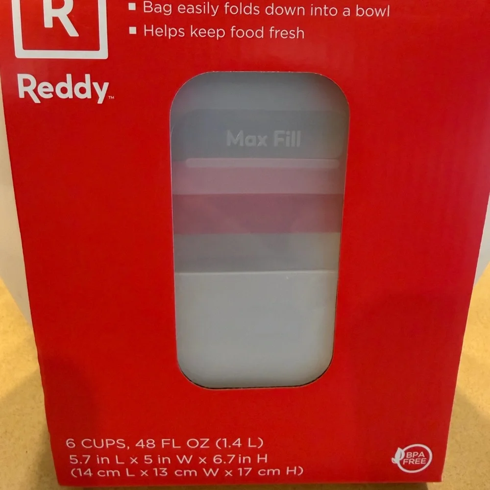 Reddy Pet Silicone Food Storage Bag/Bowl Set of 2
